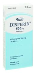 DISPERIN tabletti 500 mg 20 fol