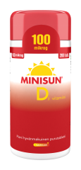 Minisun D-vitamiini 100 mikrog 200 tabl